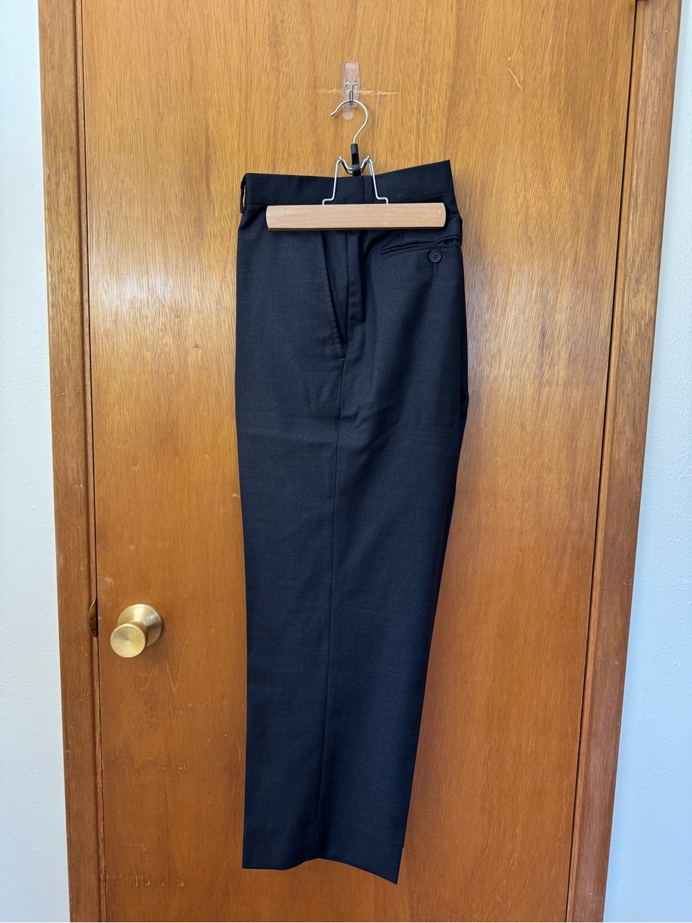 Santorelli Charcoal Grey Men's Dress Pant